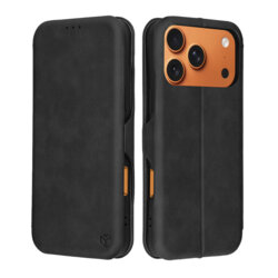 Husa 360° iPhone 17 Pro Max Techsuit Safe Wallet Plus, negru