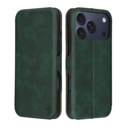 Husa 360° iPhone 17 Pro Techsuit Safe Wallet Plus, verde