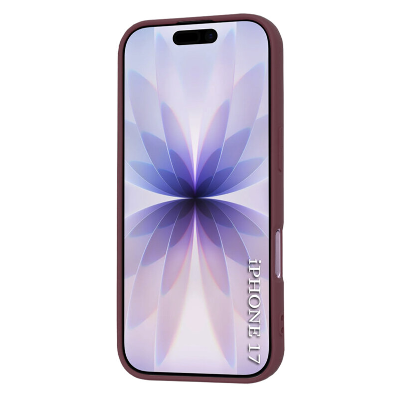 Husa silicon iPhone 17 Techsuit SoftFlex MagSafe, bordo