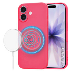 Husa silicon iPhone 17 Techsuit SoftFlex MagSafe, fucsia