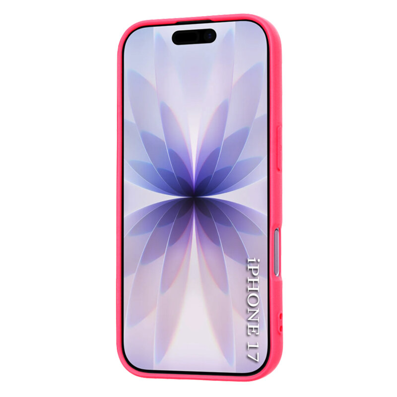 Husa silicon iPhone 17 Techsuit SoftFlex MagSafe, fucsia