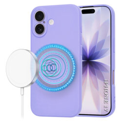 Husa silicon iPhone 17 Techsuit SoftFlex MagSafe, violet