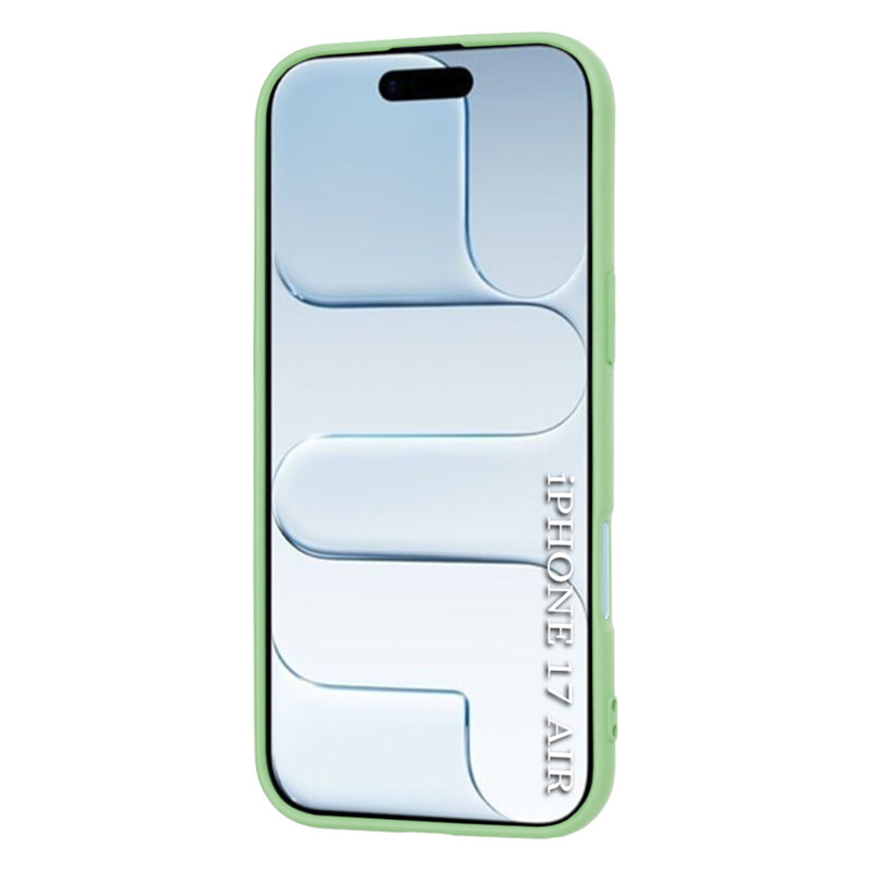 Husa silicon iPhone 17 Air Techsuit SoftFlex MagSafe, verde deschis