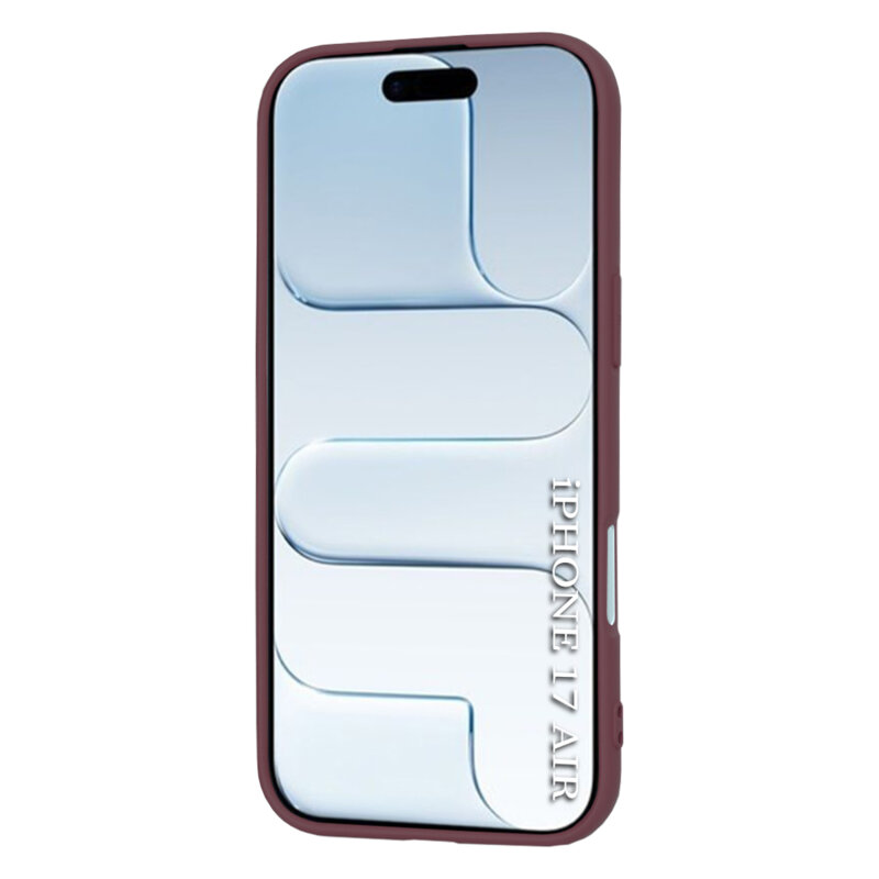 Husa silicon iPhone 17 Air Techsuit SoftFlex MagSafe, bordo