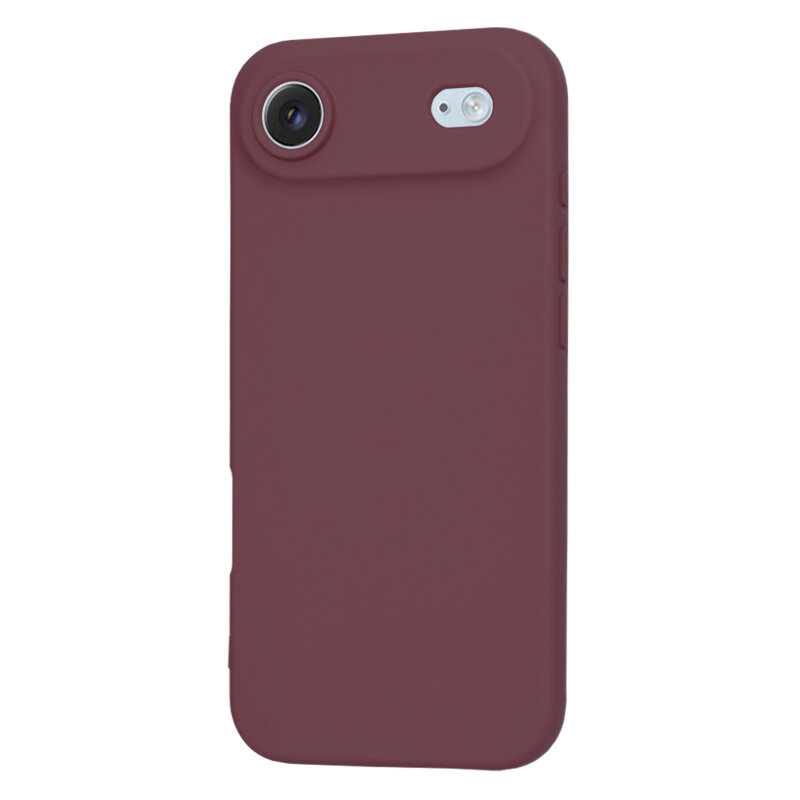 Husa silicon iPhone 17 Air Techsuit SoftFlex MagSafe, bordo