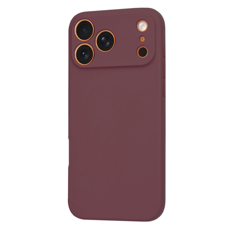 Husa silicon iPhone 17 Pro Max Techsuit SoftFlex MagSafe, bordo