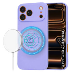 Husa silicon iPhone 17 Pro Max Techsuit SoftFlex MagSafe, violet