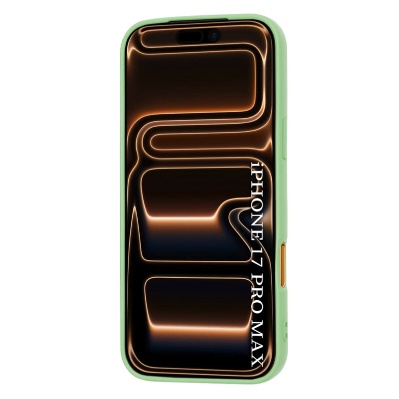 Husa silicon iPhone 17 Pro Max Techsuit SoftFlex MagSafe, verde deschis