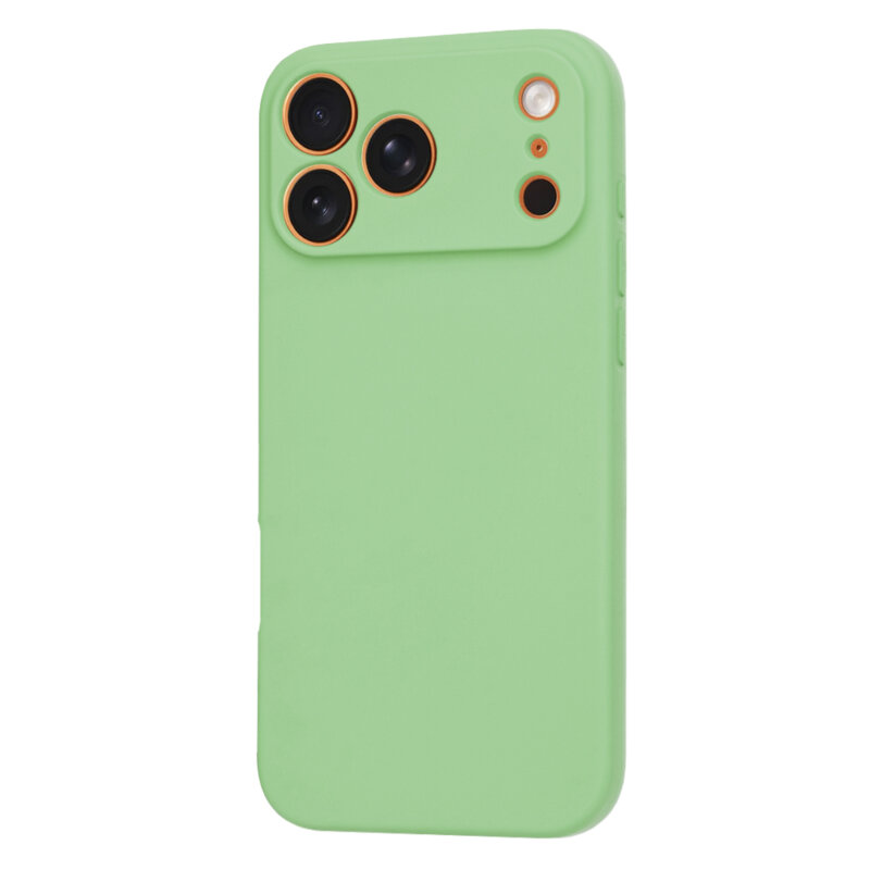 Husa silicon iPhone 17 Pro Max Techsuit SoftFlex MagSafe, verde deschis
