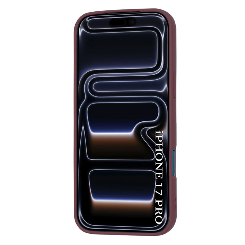 Husa silicon iPhone 17 Pro Techsuit SoftFlex MagSafe, bordo