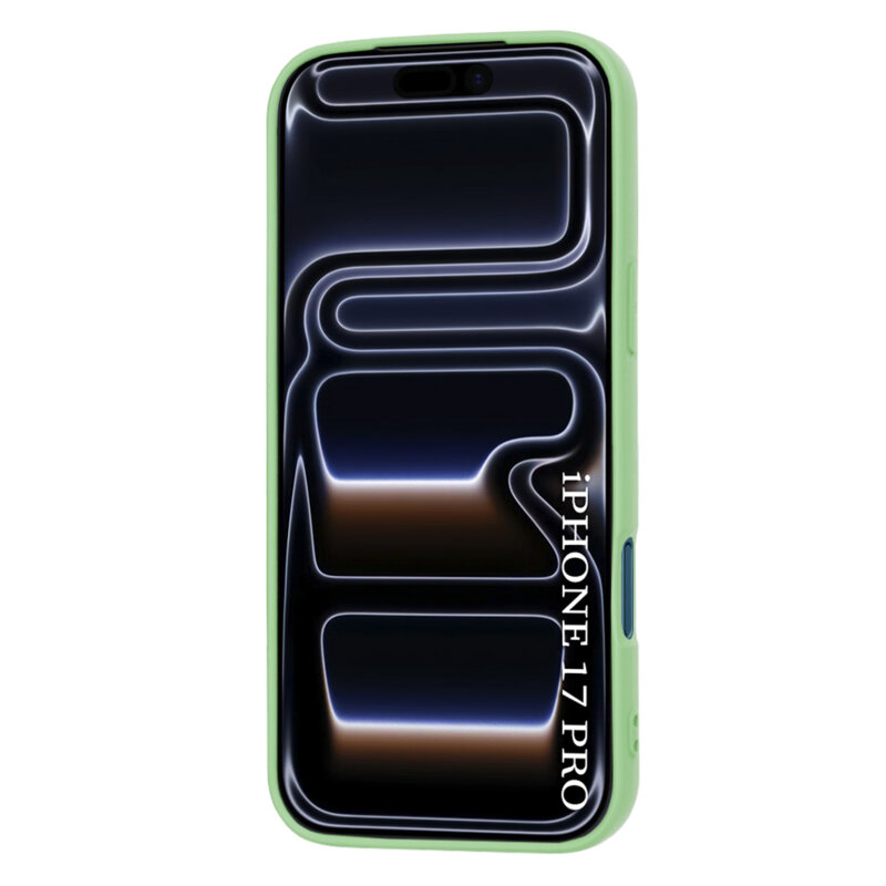 Husa silicon iPhone 17 Pro Techsuit SoftFlex MagSafe, verde deschis