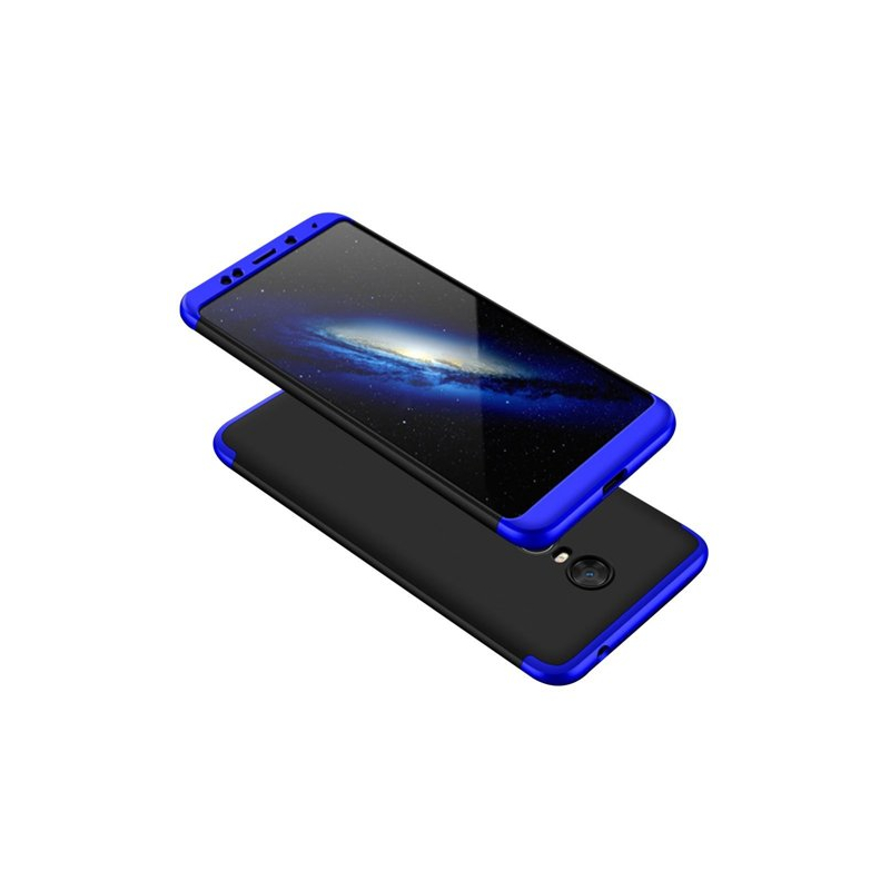 Husa OnePlus 5 GKK 360 Full Cover Negru-Albastru