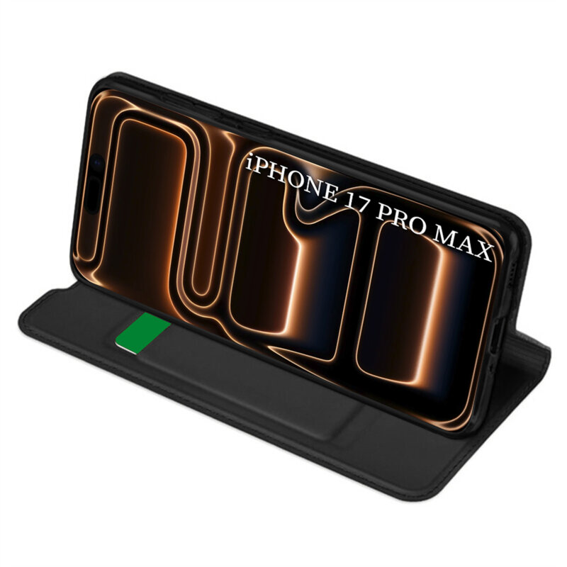 Husa iPhone 17 Pro Max Techsuit Magskin Book, negru