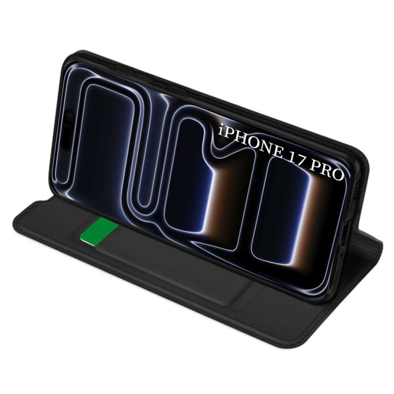 Husa iPhone 17 Pro Techsuit Magskin Book, negru