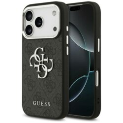 Husa originala Guess iPhone 17 Pro Max Hardcase Big 4G Classic Logo, negru, GUHCP17XP4G4SMCK
