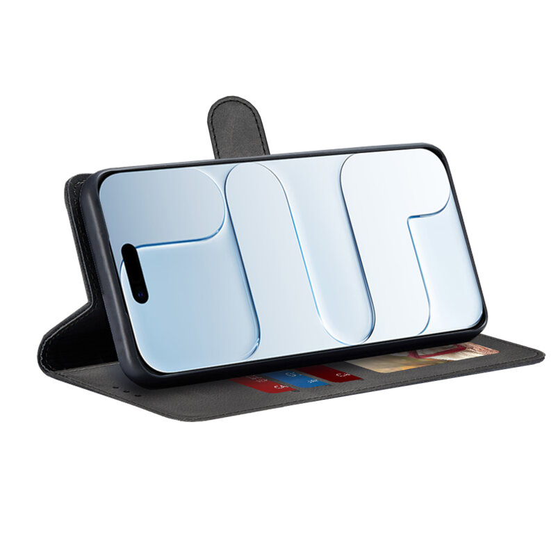 Husa 360 iPhone 17 Air Techsuit Diary Book, negru