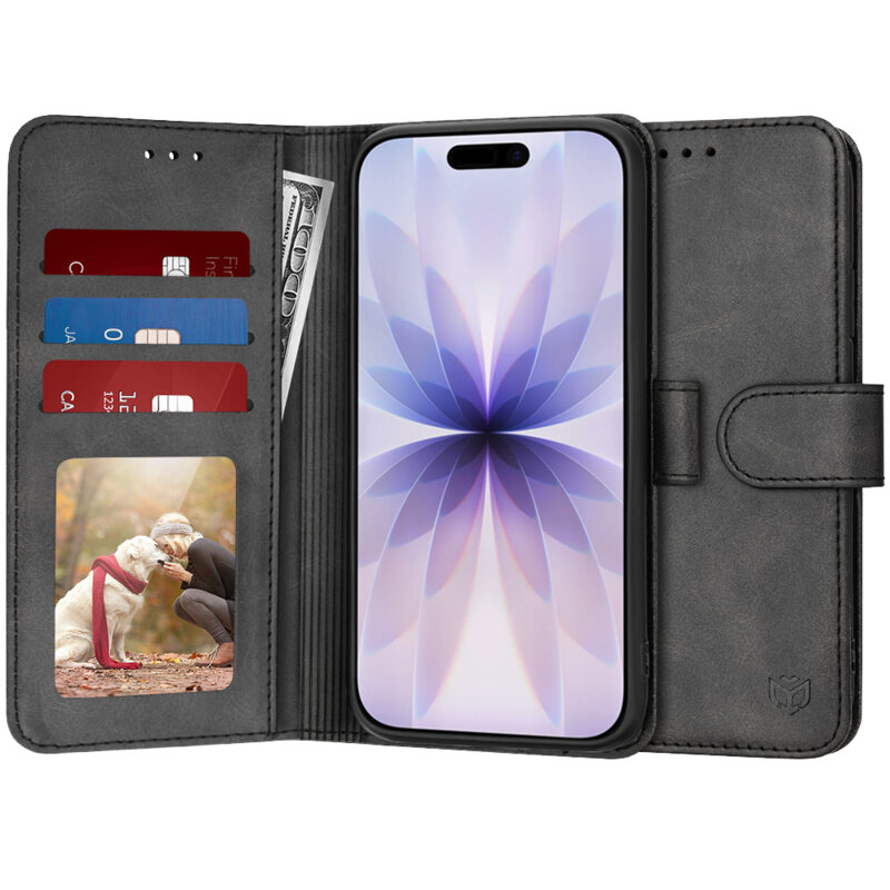 Husa 360 iPhone 17 Techsuit Diary Book, negru
