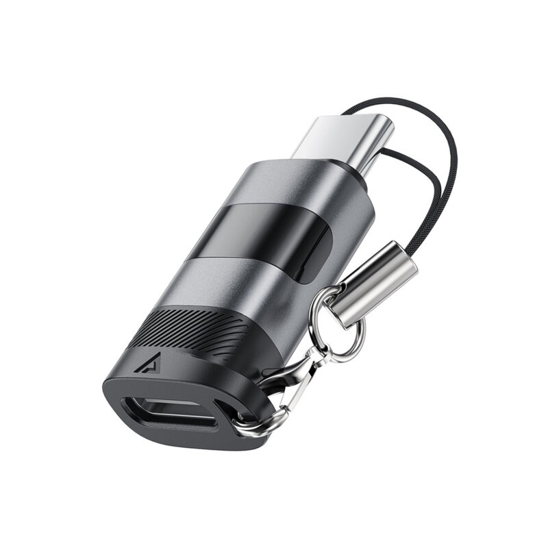 Adaptor USB-C, 480Mbps, 5A, Fast Charging, Acefast, J9, gri