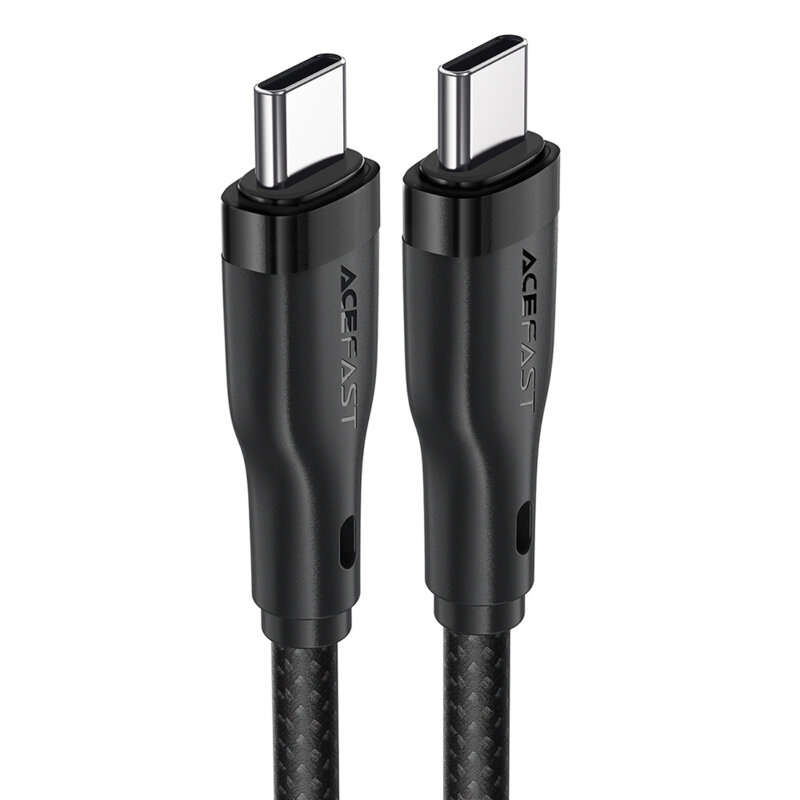 Cablu de date tip C, 60W, 3A Acefast, C8-03, negru, 1.2m