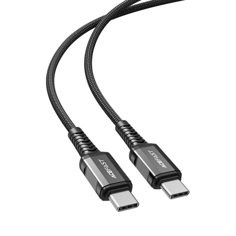 Cablu incarcare tip C, 60W, 3A Acefast, C1-03, negru, 1.2m