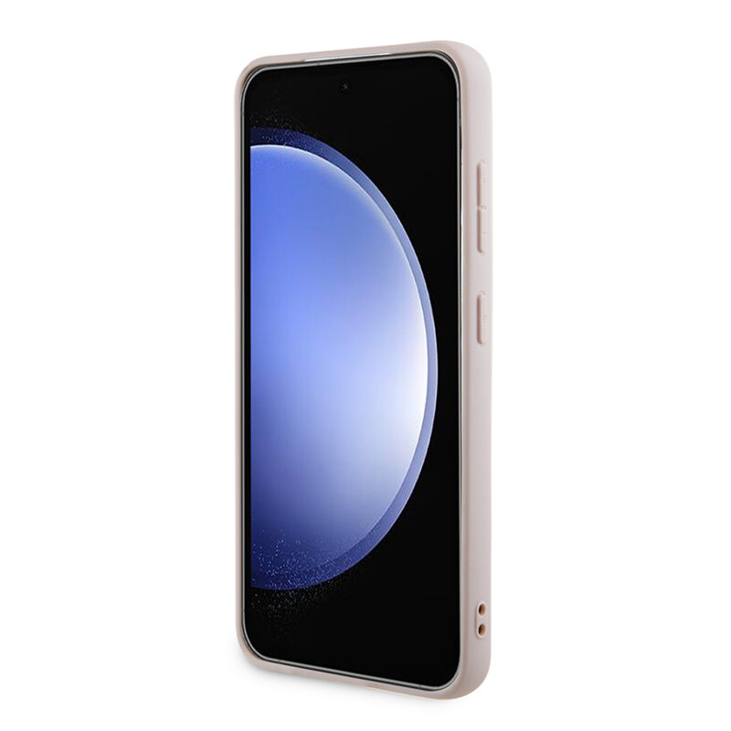 Husa Samsung Galaxy Z Flip7 Guess 4G Collection Leather MagSafe, roz, GUHMZF7P4MSEGCP