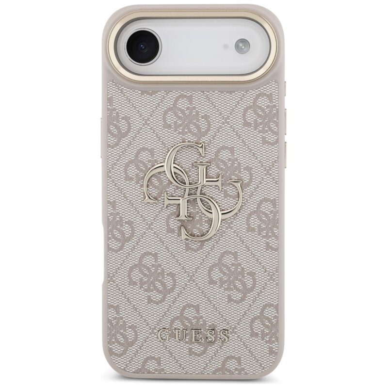 Husa originala Guess iPhone 17 Air Hardcase Big 4G Classic Logo, roz, GUHCP17M4GMGCPI