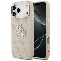 Husa originala Guess iPhone 17 Pro Max Hardcase Big 4G Classic Logo, roz, GUHCP17X4GMGCPI