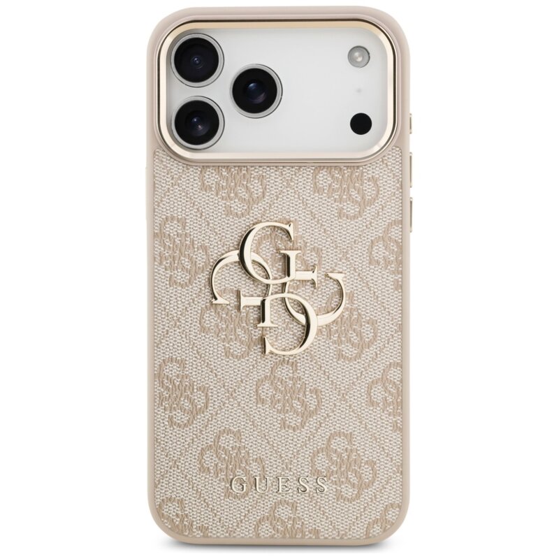 Husa originala Guess iPhone 17 Pro Max Hardcase Big 4G Classic Logo, roz, GUHCP17X4GMGCPI