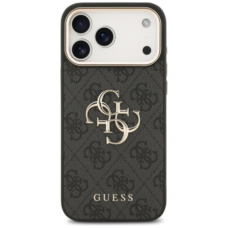 Husa originala Guess iPhone 17 Pro Max Hardcase Big 4G Classic Logo, negru, GUHCP17X4GMGCGR