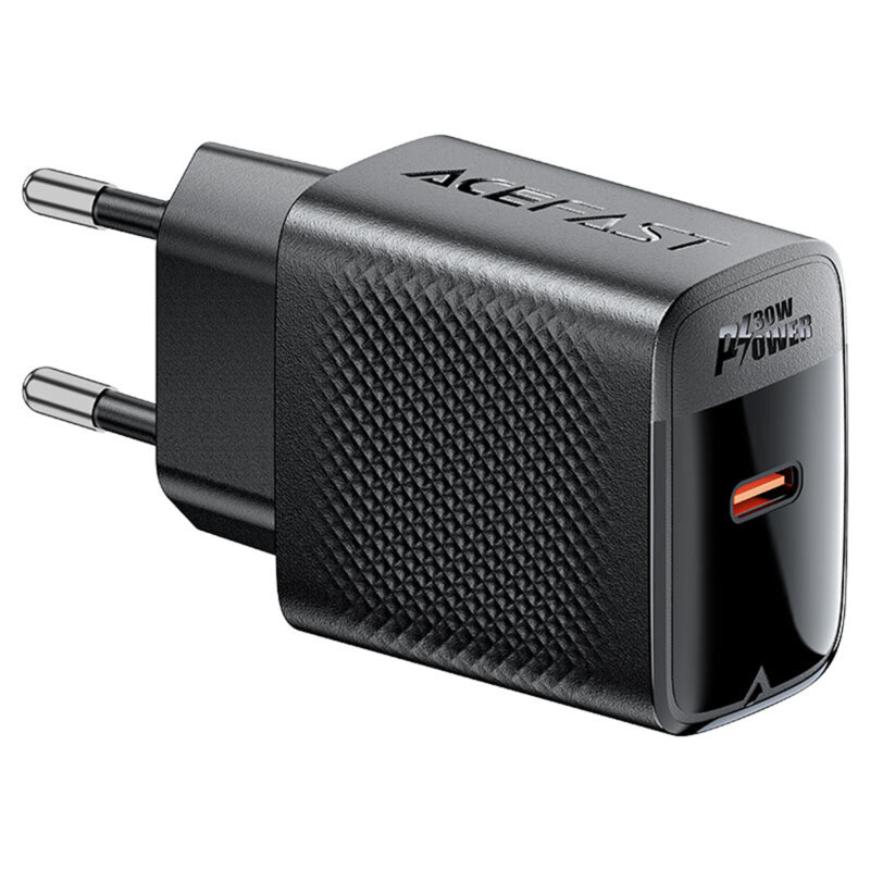Incarcator GaN Type-C Fast Charge Acefast, A102, 30W, negru