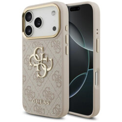 Husa originala Guess iPhone 17 Pro Hardcase Big 4G Classic Logo, roz, GUHCP17L4GMGCPI