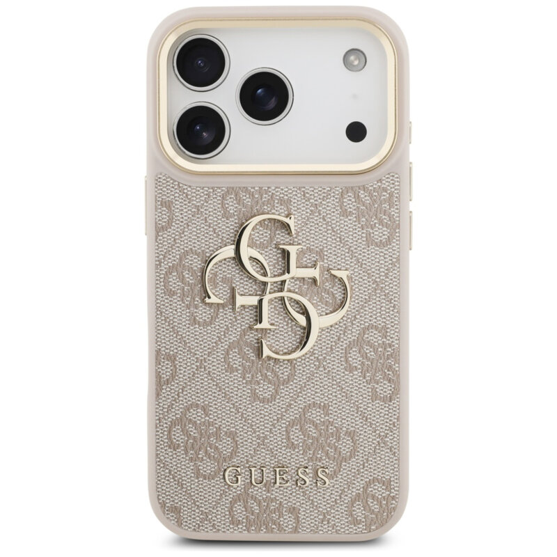 Husa originala Guess iPhone 17 Pro Hardcase Big 4G Classic Logo, roz, GUHCP17L4GMGCPI