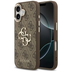 Husa originala Guess iPhone 17 Hardcase Big 4G Classic Logo, maro, GUHCP17S4GMGCBR