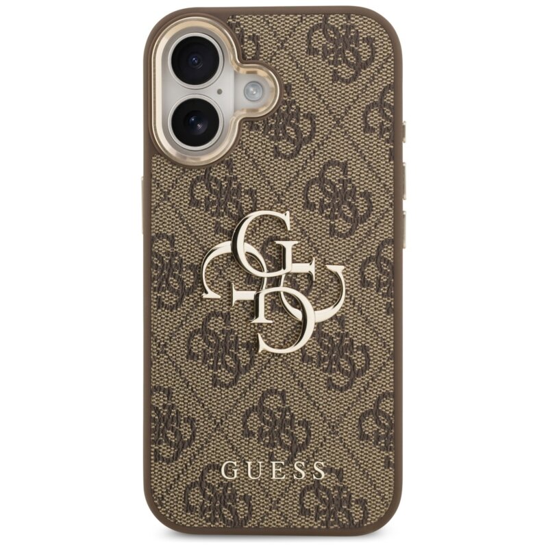 Husa originala Guess iPhone 17 Hardcase Big 4G Classic Logo, maro, GUHCP17S4GMGCBR