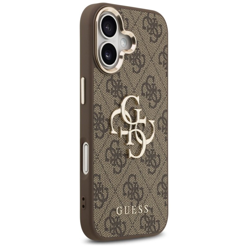 Husa originala Guess iPhone 17 Hardcase Big 4G Classic Logo, maro, GUHCP17S4GMGCBR