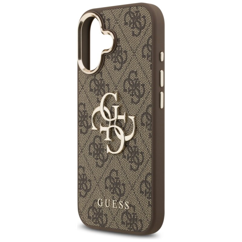 Husa originala Guess iPhone 17 Hardcase Big 4G Classic Logo, maro, GUHCP17S4GMGCBR