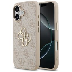 Husa originala Guess iPhone 17 Hardcase Big 4G Logo Classic, roz, GUHCP17S4GMGCPI