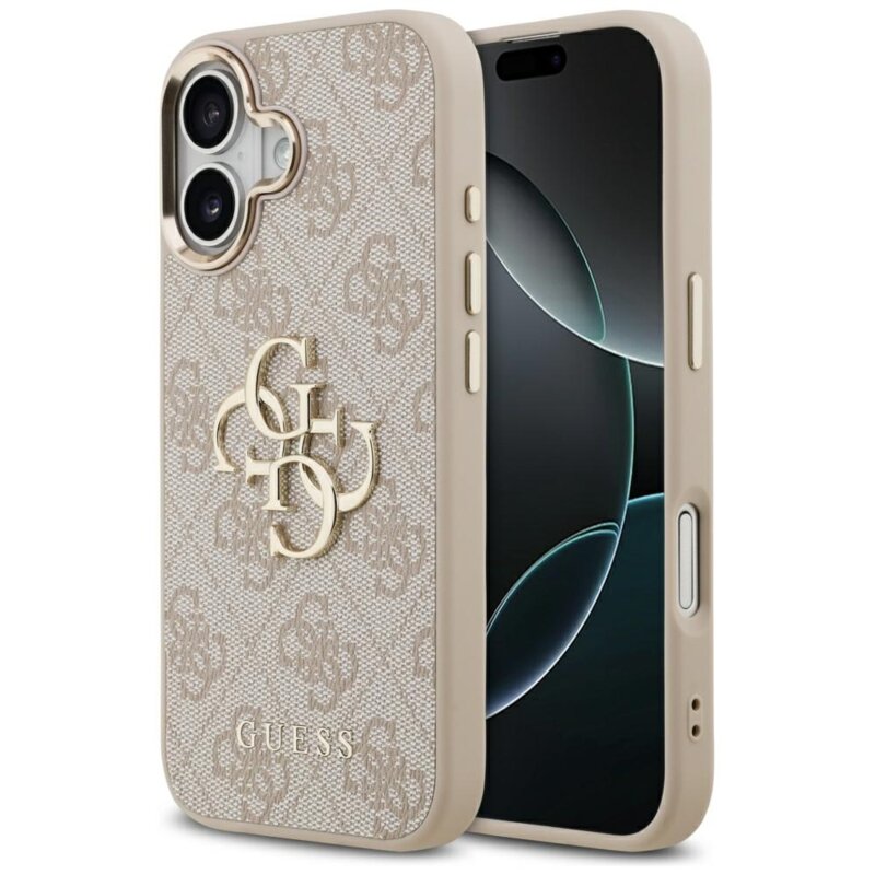 Husa originala Guess iPhone 17 Hardcase Big 4G Logo Classic, roz, GUHCP17S4GMGCPI
