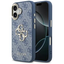 Husa originala Guess iPhone 17 Hardcase Big 4G Classic Logo, bleu, GUHCP17S4GMGCBL