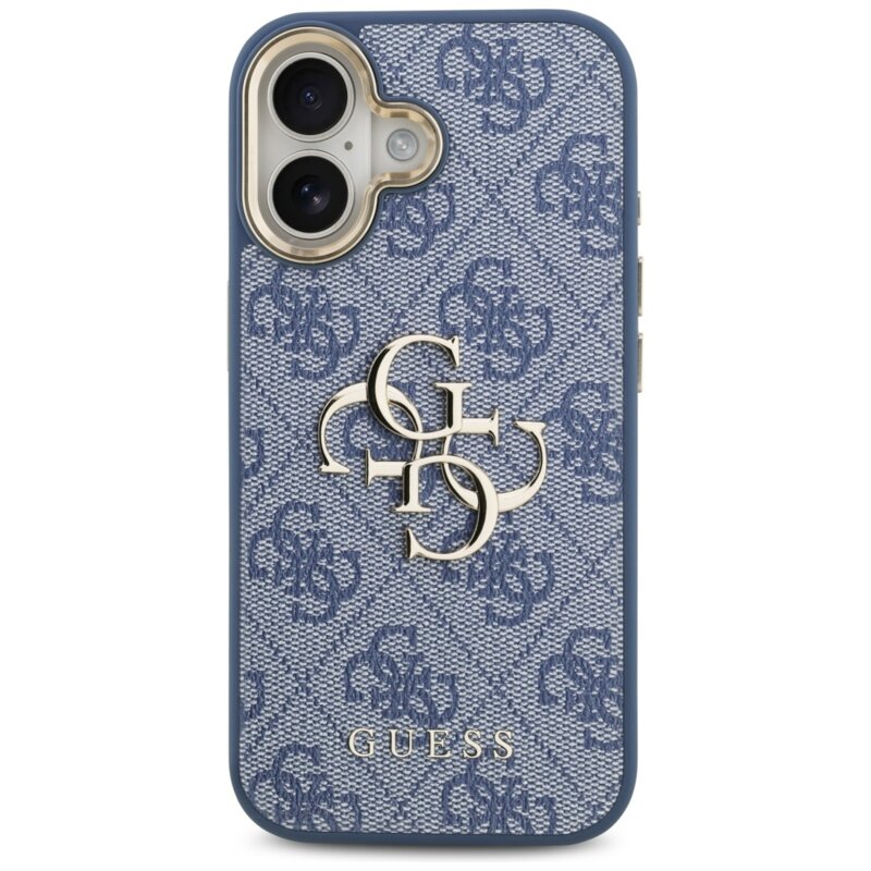 Husa originala Guess iPhone 17 Hardcase Big 4G Classic Logo, bleu, GUHCP17S4GMGCBL