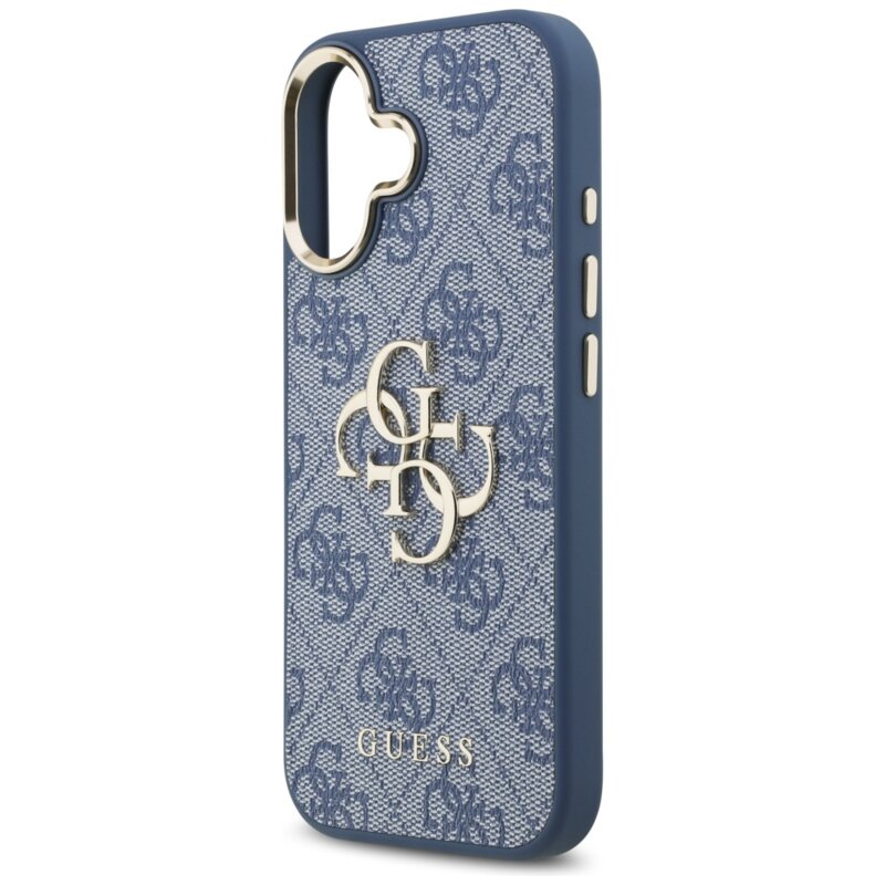 Husa originala Guess iPhone 17 Hardcase Big 4G Classic Logo, bleu, GUHCP17S4GMGCBL