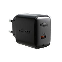 Incarcator priza Type-C Fast Charge Acefast, A1, PD20W, negru