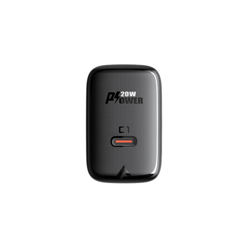 Incarcator priza Type-C Fast Charge Acefast, A1, PD20W, negru