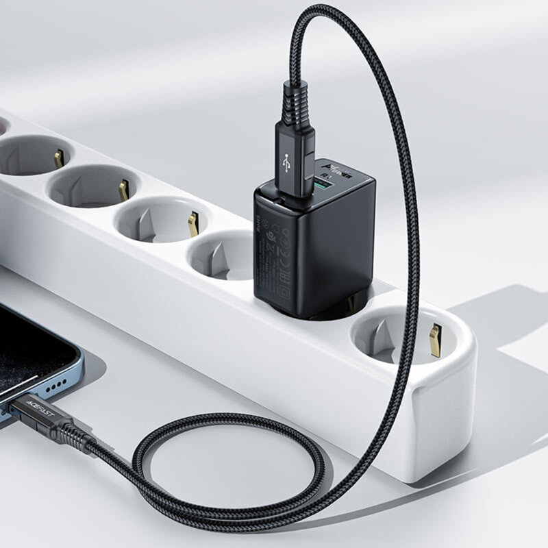 Incarcator priza USB Quick Charge Acefast, A33, 18W, negru