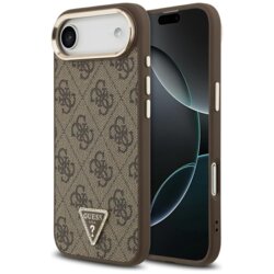 Husa originala Guess iPhone 17 Air Hardcase 4G Triangle Logo, maro, GUHMP17MP4GTDGMW