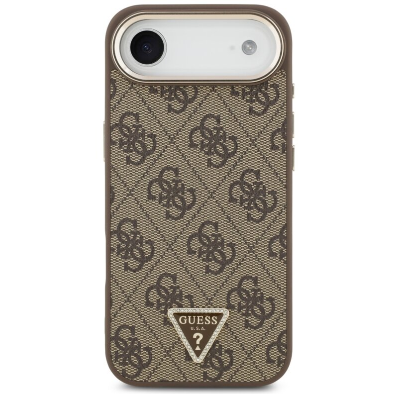 Husa originala Guess iPhone 17 Air Hardcase 4G Triangle Logo, maro, GUHMP17MP4GTDGMW