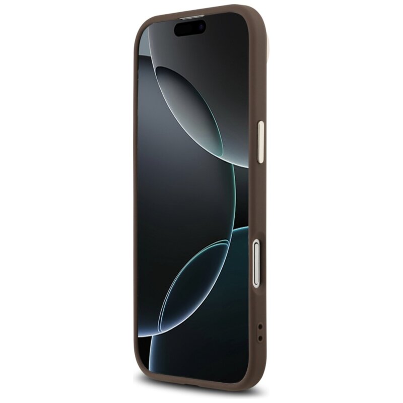 Husa originala Guess iPhone 17 Air Hardcase 4G Triangle Logo, maro, GUHMP17MP4GTDGMW