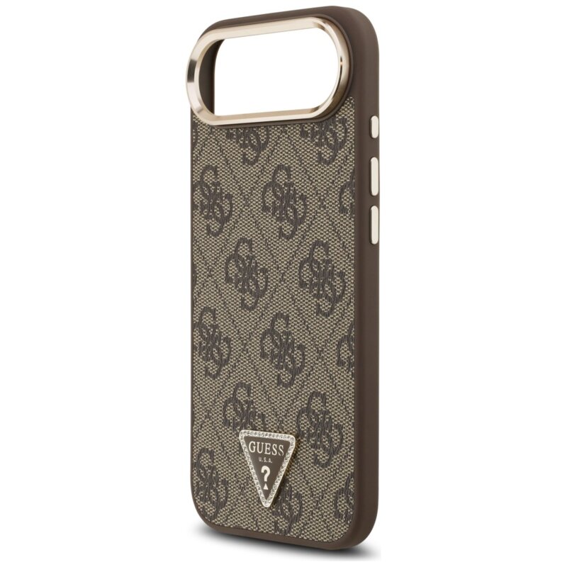 Husa originala Guess iPhone 17 Air Hardcase 4G Triangle Logo, maro, GUHMP17MP4GTDGMW
