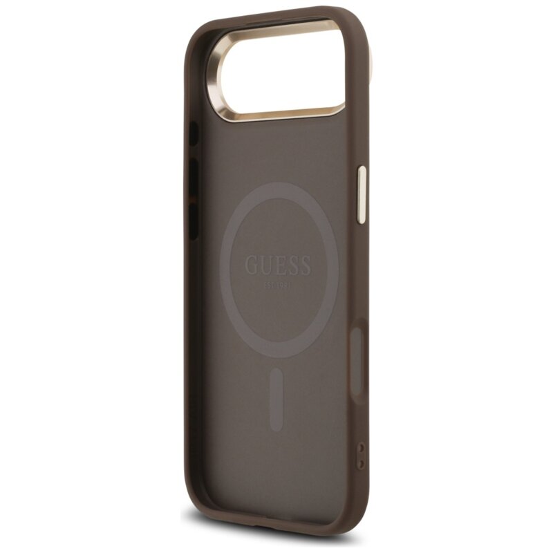 Husa originala Guess iPhone 17 Air Hardcase 4G Triangle Logo, maro, GUHMP17MP4GTDGMW