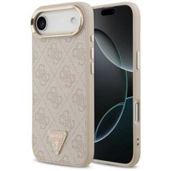 Husa originala Guess iPhone 17 Air Hardcase 4G Triangle Logo MagSafe, roz, GUHMP17MP4GTDGMP